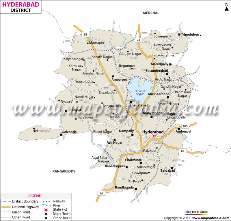 District Map of Hyderabad