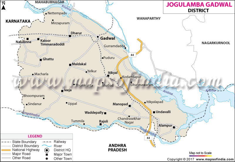 District Map of Jogulamba