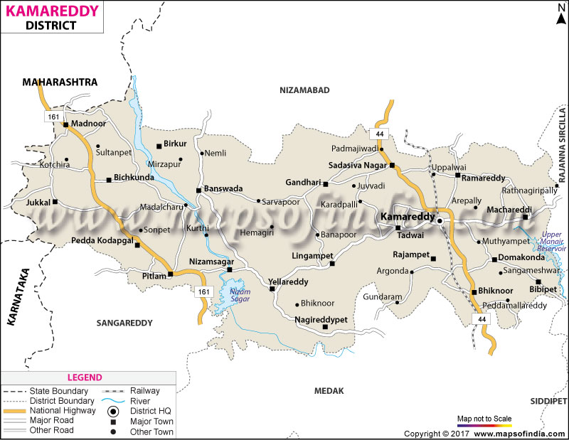 District Map of Kamareddy