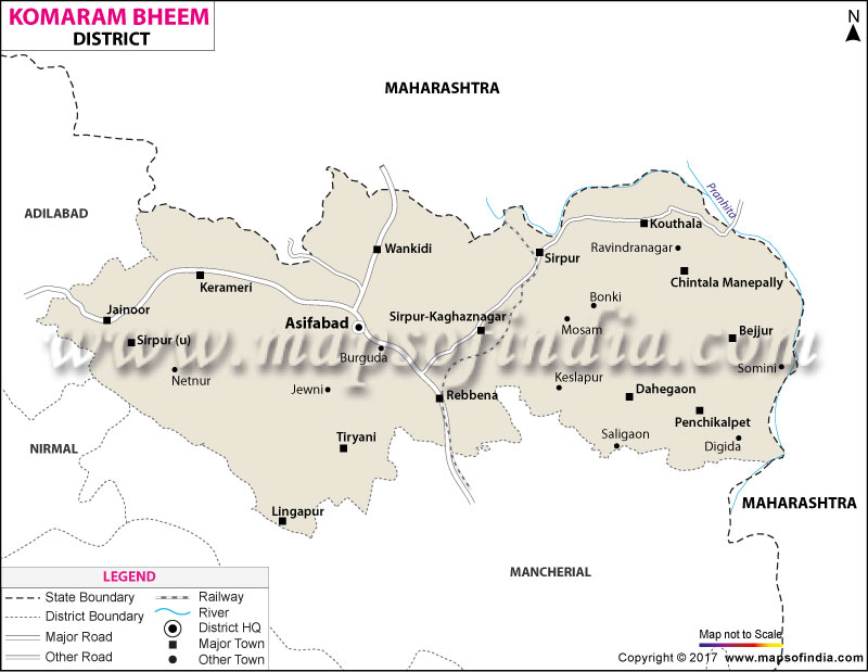 District Map of Komaram