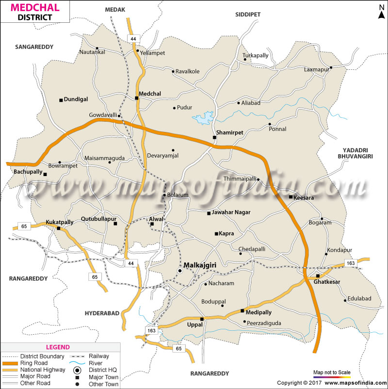 District Map of Medchal