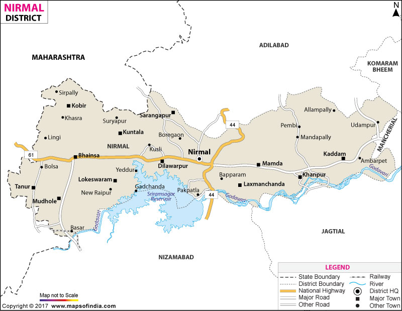 District Map of Nirmal