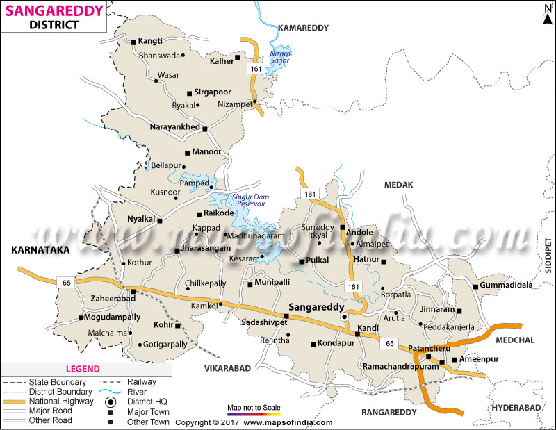 District Map of Sangareddy