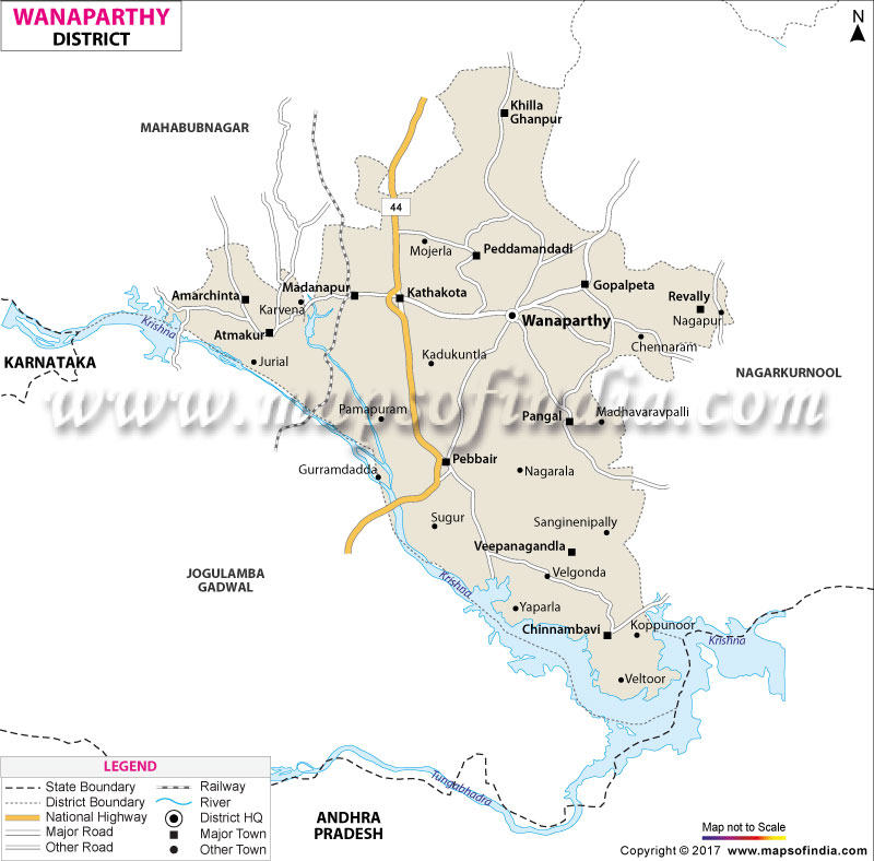 District Map of Wanaparthy