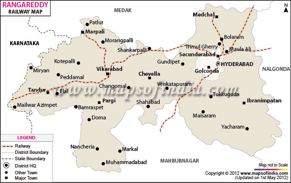 Railway Map of K. V. Ranga Reddy