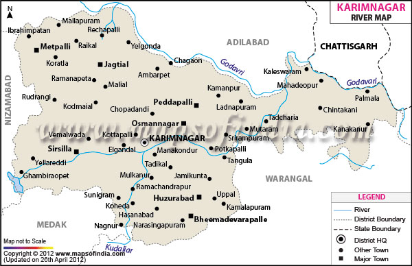 River Map of Karimnagar