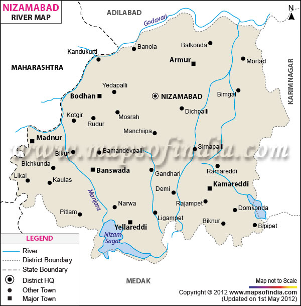River Map of Nizamabad