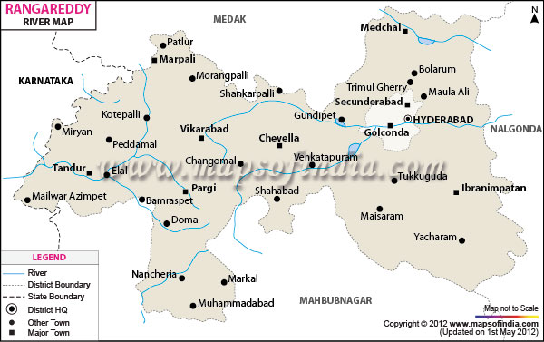 River Map of K. V. Ranga Reddy