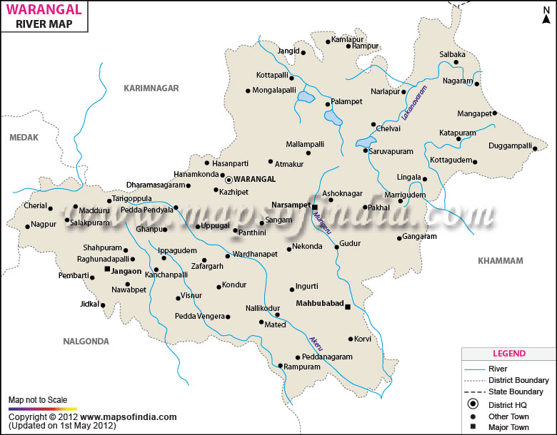 River Map of Warangal