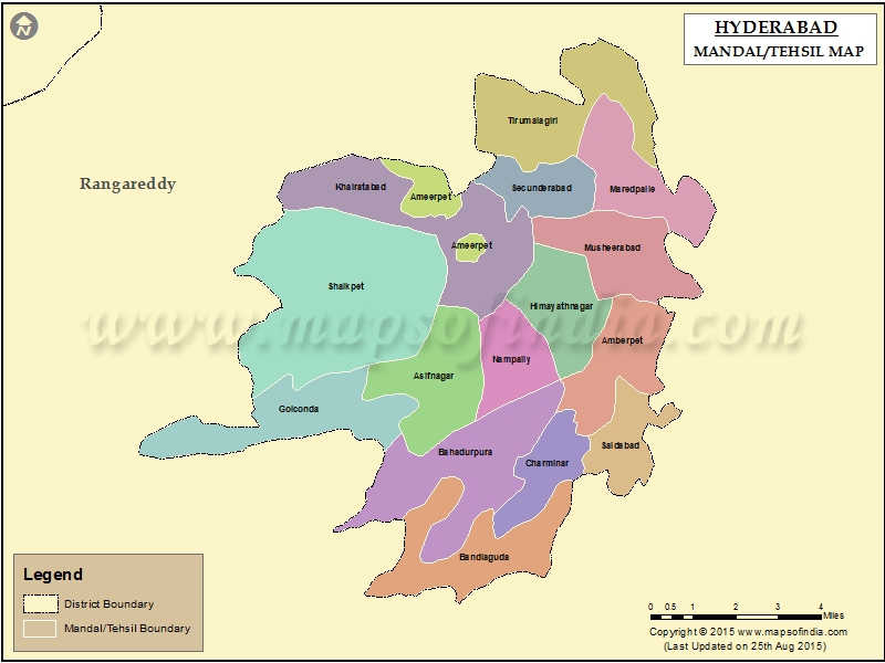 Map of Hyderabad Tehsil