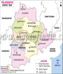 Telangana District Map