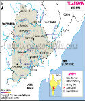 Telangana River Map