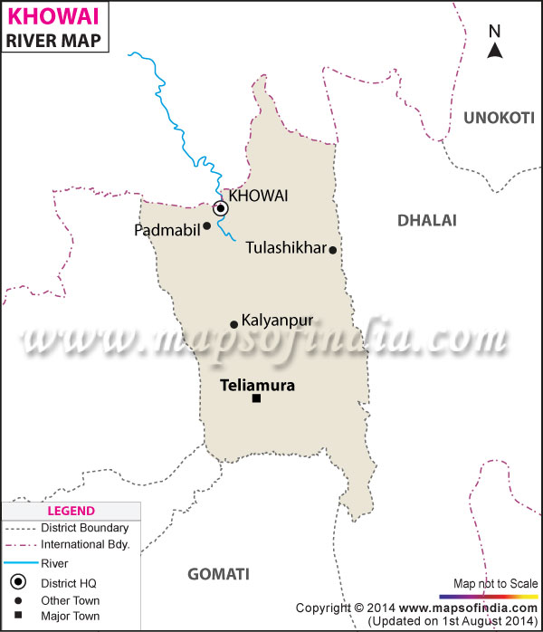 River Map of Khowai