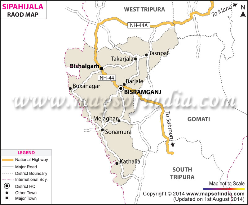 Road Map of Sipahijala