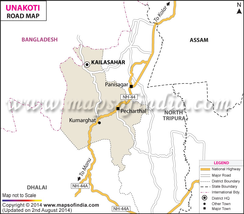 Road Map of Unakoti