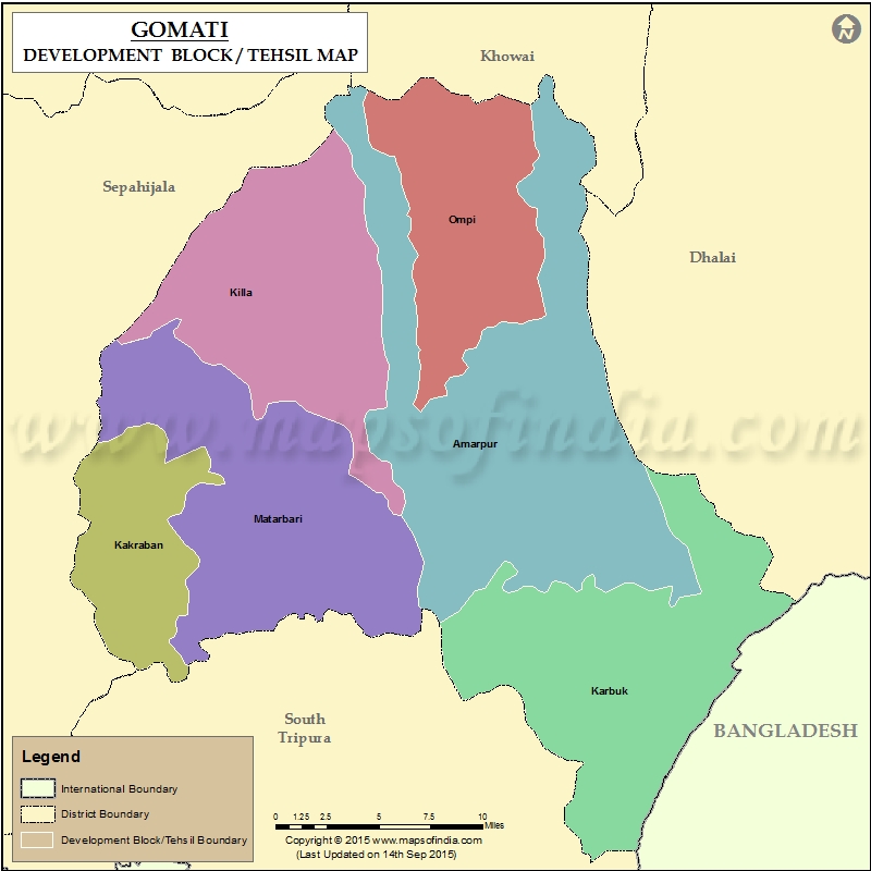 Tehsil Map of Gomati 