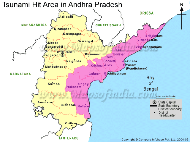 Tremors and Tidal Wave  - Tsunami Hits Andhra Pradesh