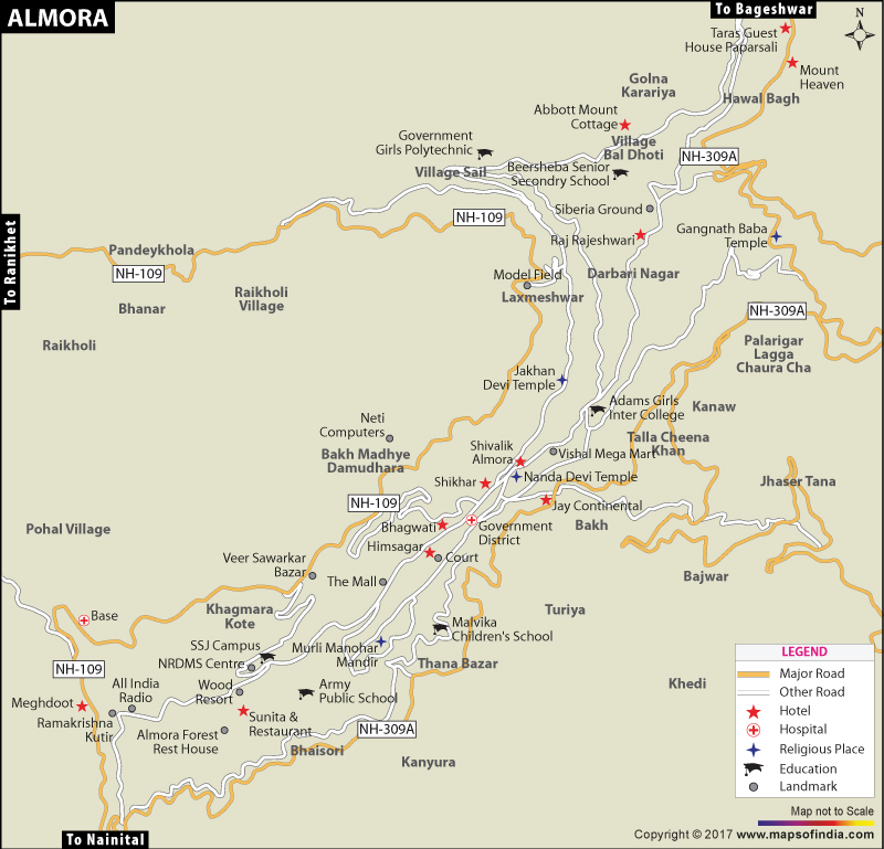 City Map of Almora