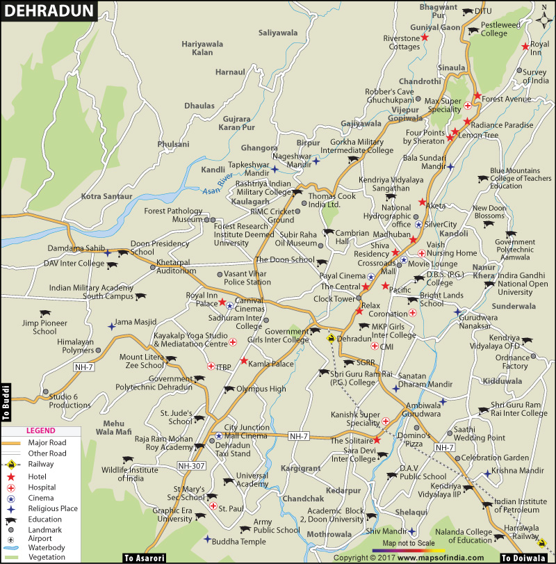 Dehradun Map