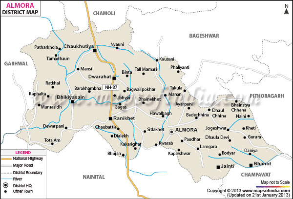 Almora District Map