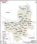 Bageshwar District Map