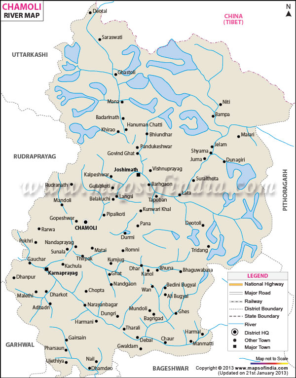  River Map of Chamoli