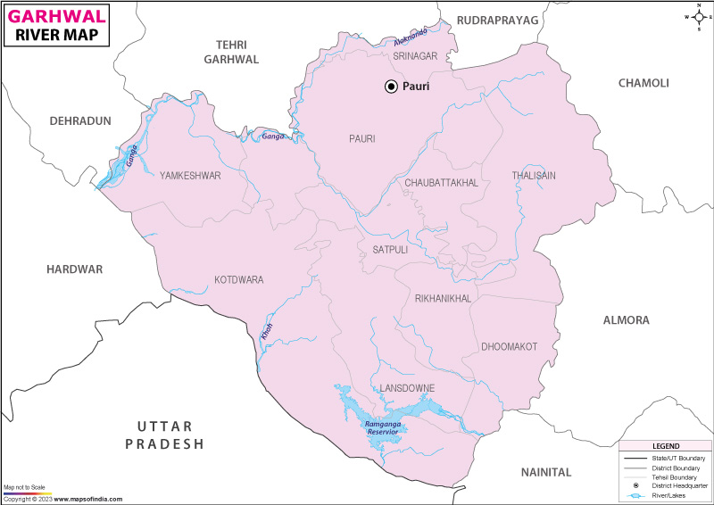  River Map of Garhwal