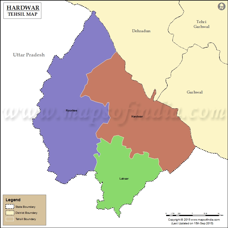  Tehsil Map of Haridwar