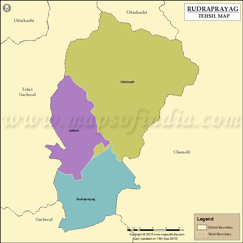  Tehsil Map of Rudraprayag