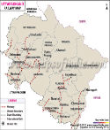 Uttarakhand Railway Map
