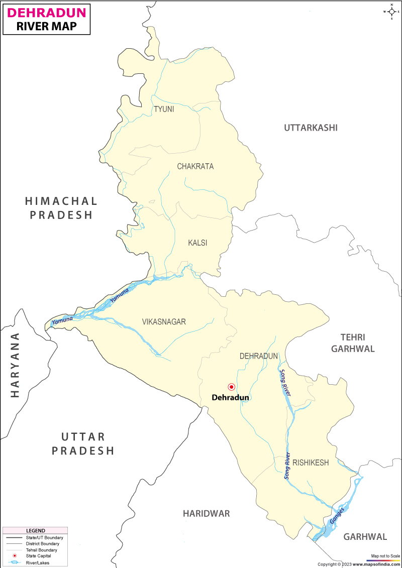 River Map of Dehradun