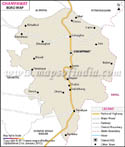Champawat Road Map