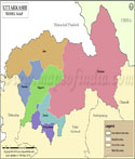 Uttarkashi Tehsil Map