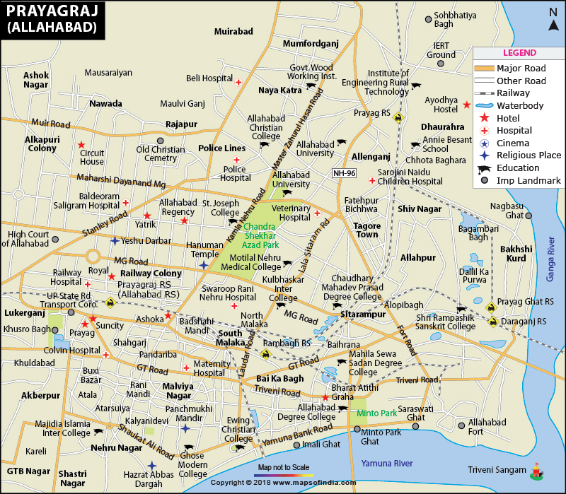 City Map of Allahabad