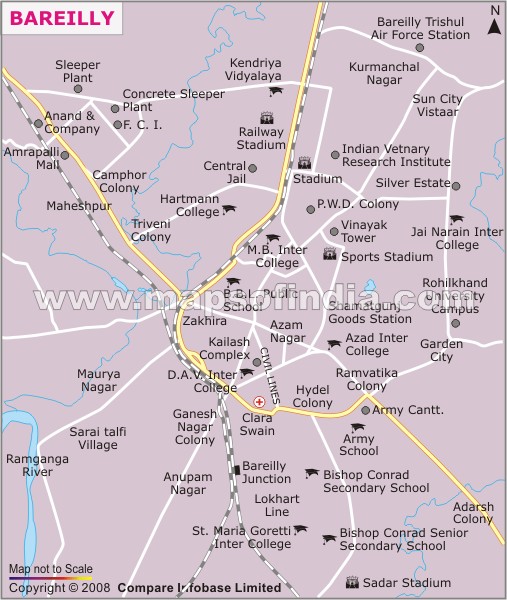 City Map of Bareilly