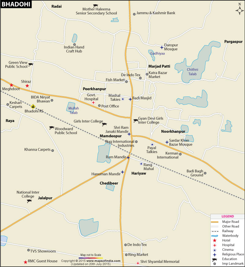 City Map of Bhadohi