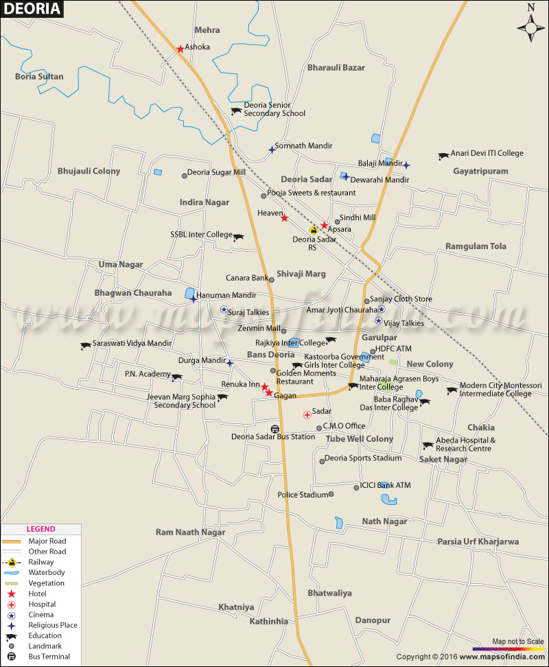 City Map of Deoria