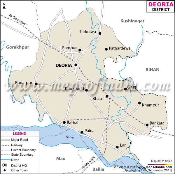 District Map of Deoria