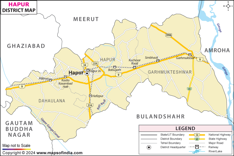 District Map of Hapur