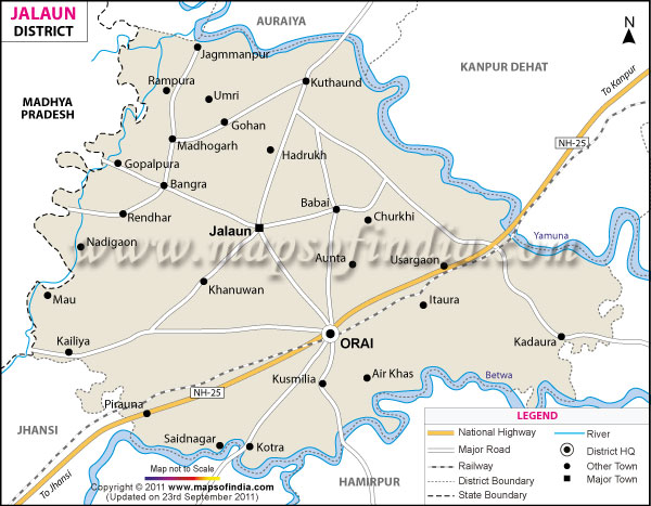 District Map of Jalaun