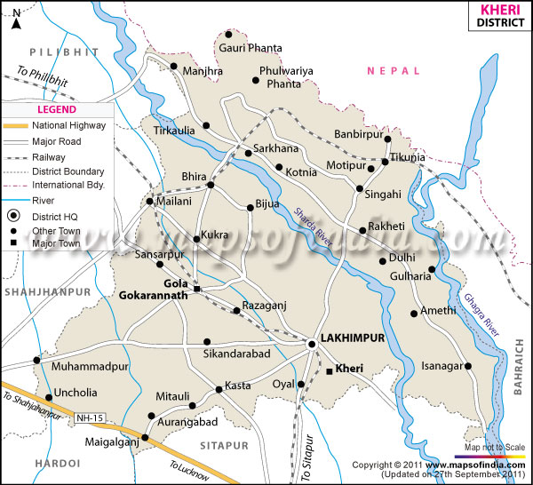 District Map of Kheri