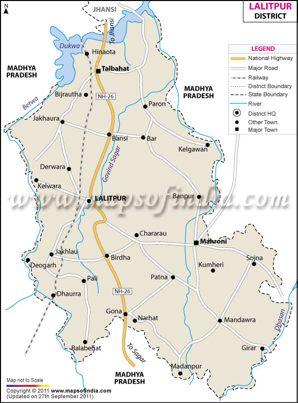 District Map of Lalitpur