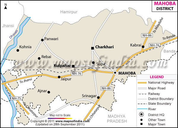 District Map of Mahoba