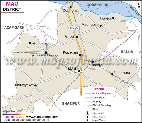 District Map of Mau