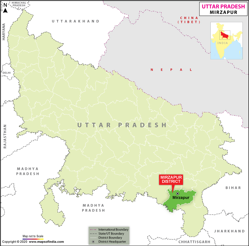Mirzapur Location Map