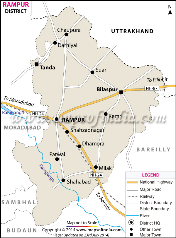 District Map of Rampur