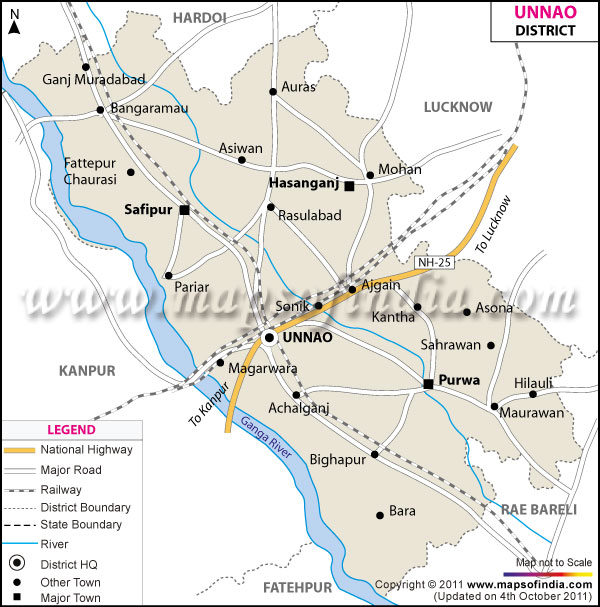District Map of Unnao
