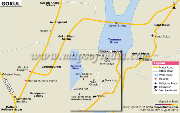 Map of Gokul