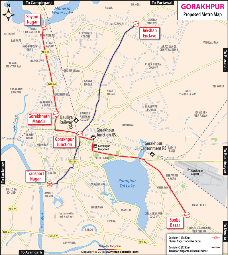 Gorakhpur Metro Map
