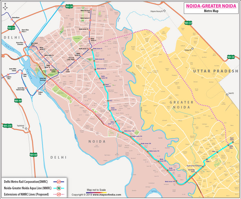 Noida Metro Map 56 OFF Brunofuga adv br